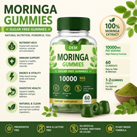 Complément Alimentaire Premium OEM Gommes de Moringa Oleifera Sans Sucre 10000mg pour Adultes Équilibre Corporel Système Immunitaire Bien-être