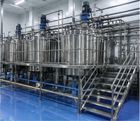 Cuve de mélange à double enveloppe de 2000 L avec agitateur vertical pour la préparation de sirops de boissons en usine