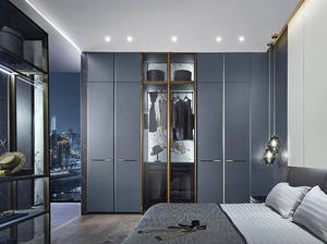 Armoire Walk-in Moderne Professionnelle en Matériel de Haute Qualité, Panneau HDF, pour Chambre à Coucher, Vente en Gros - Product Image 4