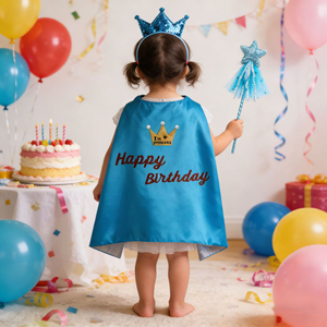Capa <span class=keywords><strong>de</strong></span> Disfraz <span class=keywords><strong>de</strong></span> Princesa <span class=keywords><strong>de</strong></span> Secado Rápido para Niñas, Capa <span class=keywords><strong>de</strong></span> Unicornio para Fiesta <span class=keywords><strong>de</strong></span> Cumpleaños, Halloween, Cosplay - Product Image 6