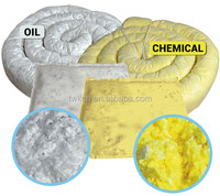 Melt-Blown 100 polypropylène absorbant chimique liquide économique oreiller oreillers polypropylène huile chaussette sacs Kit de déversement