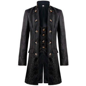 Abrigo de Estilo Vintage Steampunk para hombre, abrigo masculino de estilo europeo y americano, de Color sólido, con cuello levantado, para Navidad y comercio exterior, <span class=keywords><strong>2022</strong></span> - Product Image 2