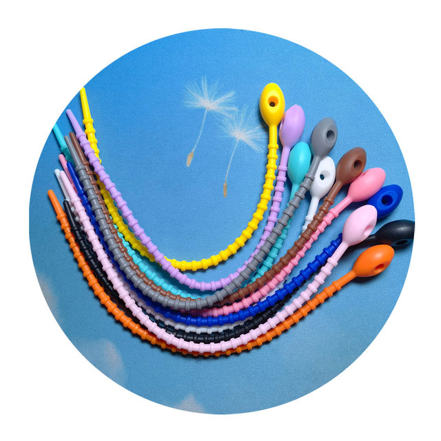 Silicone Self-Locking Wire Cable Zip Ties Multi-functional Reusable Cable Ties Organiser Fasten Cable Food Bag Bundle Tool