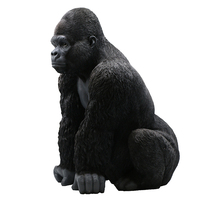 Statues décoratives en résine de gorille personnalisées, sculpture animale di king kong