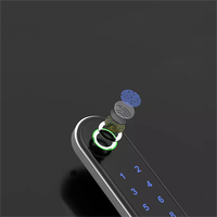 Serrure de porte intelligente en alliage de zinc avec mot de passe numérique biométrique durable et antivol pour casier tiroir nouvelle génération de sécurité