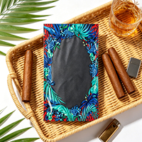 Sac d'humidification pour cigares réutilisable avec fermeture éclair, logo personnalisé imprimé, avec humidificateur, pochette de voyage pour cigares