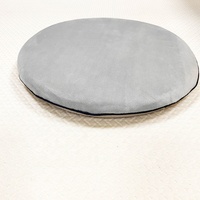 Coussin lombaire et coussin de siège en mousse à mémoire de forme, forme ronde, style simple, avec logo personnalisé, solide, non toxique, portable, pour siège de voiture, exportation