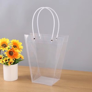 Sac fourre-tout transparent pour emballage de <span class=keywords><strong>fleuriste</strong></span> Sac cadeau transparent pour bouquet de fleurs avec poignée - Product Image 1