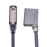 Kabel konektor pekerjaan berat 16Pin steker kelenjar tahan air dengan HARTING Plug untuk mesin cetak injeksi