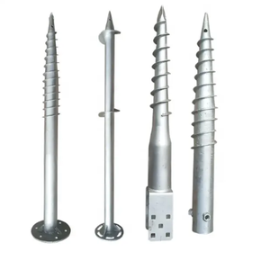 Good Quality Widely Used Building Hot <b>Dipped</b> Galvanized Spiral Ground Plie - Product Image 2