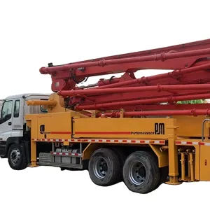 Çok sıcak satış kullanılan Putzmeister x ISUZU 38 metre hidrolik beton pompası kamyonu