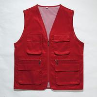 Veste de pêcheur, de photographe et de journaliste en polyester et coton, multi-poches, personnalisable avec logo, vente en gros, unisexe, tendance
