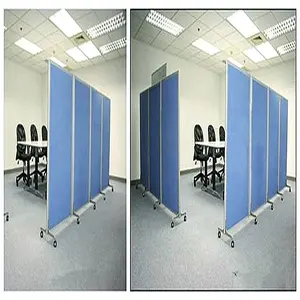 מודרני משרד פרטיות מסך חדרונים תחנת עבודה מתקפל משרד מחיצת חדר מסכי מחיצה עם גלגלים