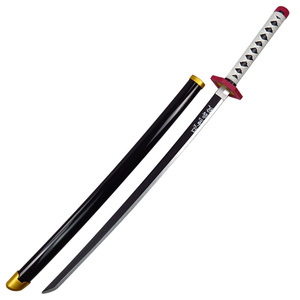 102cm Demon Slayer Tanjiro Tomioka Giyuu Agatsuma <span class=keywords><strong>Zenitsu</strong></span> hoja de bambú de madera Anime Cosplay <span class=keywords><strong>espada</strong></span> de juguete - Product Image 5