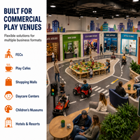 Stations d'activités de jeu d'imitation certifiées CE pour studio d'animation, aire de jeux intérieure, hôpital, dentiste, espace d'apprentissage et rue