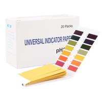 Prix d'usine – Kit de test rapide de liquides 1-14, bandelettes de test de pH universelles pour aquarium avec 80 bandelettes/kit