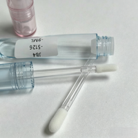 Tube de gloss transparent, contenant de gloss transparent, flacon de gloss bleu rose, emballage de gloss en plastique ABS/PETG, logo personnalisé