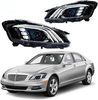 Conjunto de Faros LED para Mercedes Clase S W221 2006-2013 - Señal de Giro Secuencial, Luz Alta, DRL, Plug & Play, Compatible con S350 S500