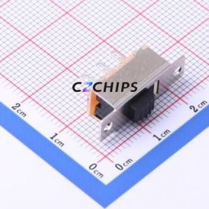 SS-12F102-G030 Slide Switch Through hole Component (THT) Switch Single Pole Double Throw Rectangle Pin Header Solder Tab 22.9mm - Product Image 1