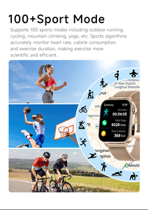 Montre connectée tendance avec port de charge Type C, appels Bluetooth, lampe torche, étanche IP67, tracker de fitness, pour homme et femme - Product Image 5