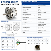 Capteur optique d'encodeur rotatif ERN1387 REN56U pour pièces de rechange de machine de traction d'ascenseur