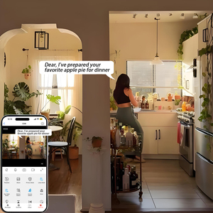 Caméra IP de type détecteur de fumée 5MP POE pour intérieur, détection de mouvement humain, conversation bidirectionnelle, prise en charge de la carte SD jusqu'à 512 Go, visualisation à distance P2P - Product Image 4