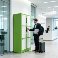 Casier intelligent de location de bagages en libre-service pour aéroport avec système de paiement – Casier intelligent pour le stockage de bagages