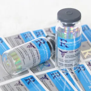 Label Vial dan kotak kemasan farmasi binaraga testo 10ml label dan kotak