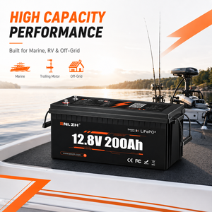 ENLZH 12V 50Ah ، 100Ah ، 150Ah ، 160Ah ، 200Ah ، بطاريات LiFePO4 ، بلوتوث ، درجة A دورات عميقة. - Product Image 5
