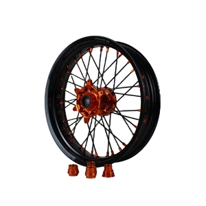 Juego de Ruedas Supermoto 17x3.5 17x4.25 para 125 250 <span class=keywords><strong>300</strong></span> 450 500 EXC 2003-2025, Kit de Ruedas de Carreras <span class=keywords><strong>Motard</strong></span> de Aluminio Billet CNC Negro - Product Image 4
