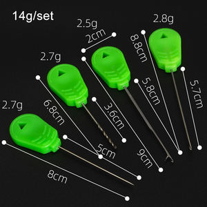 DORISEA Set di 4 Aghi da Pesca in Plastica Durevole e Portatile con Estrattore, Aghi con Fermaglio e Trapano per Esche per Spigola e Persico - Product Image 5