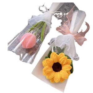 <span class=keywords><strong>Bouquet</strong></span> floral torsadé fini <span class=keywords><strong>de</strong></span> tulipes, marguerites et roses, style Instagram, cadeau frais et créatif pour le Festival Qixi - Product Image 5