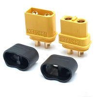 Conector de Batería de Iones de Litio XT60H-F/M para Nuevas Energías, 250V 35A, Contacto de Cobre con Tornillo, Carcasa de Nailon para Conexión de PCB y Cable