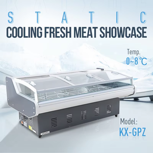 Exhibidor de Carne Refrigerado con Puerta Corredera de Vidrio, Mostrador de Carnicería, Exhibidor Refrigerado para Supermercado, para Pollo y Carne de Res - Product Image 3