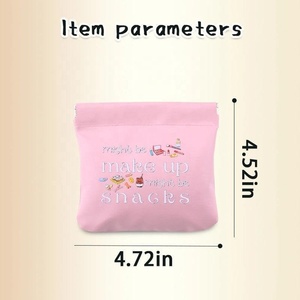 กระเป๋าเครื่องสำอางสำหรับผู้หญิง กระเป๋าเก็บขนมสำหรับเพื่อนที่ดีที่สุด หนัง PU - Product Image 2