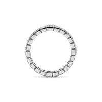 Bague empilable tendance pour femme, style Ins, en argent plaqué S925, avec diamant à haute teneur en carbone et zircon anti-décoloration, idéale pour mariage et soirée