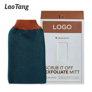 Meilleur prix nouvelles couleurs en 2023 gants de bain exfoliants pour le corps avec serviette éponge à l'intérieur du gant Kessa