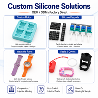 Pièces en silicone moulées OEM ODM, joint d'étanchéité en caoutchouc personnalisé, couvercle de clavier, sangle, qualité alimentaire, fabrication industrielle selon vos dessins