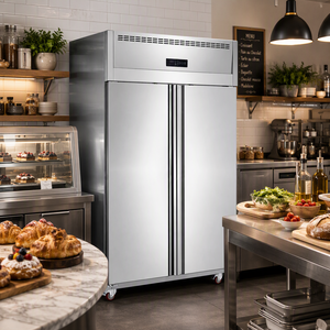 Réfrigérateur-congélateur vertical commercial à 4 portes pour restaurant, cuisine professionnelle, vente en gros - Product Image 5