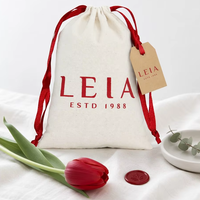 Bolsas de Yute de Algodón de Alta Calidad al por Mayor, Bolsa de Lino Reciclable con Cordón para Velas, Vajilla, Pulseras, Gafas, Anillos, Regalos