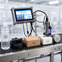 Imprimante d'étiquettes à jet d'encre TIJ en ligne, nouvelle, entièrement automatique, thermique, pour emballage d'œufs, multicolore, avec écran tactile et convoyeur de production