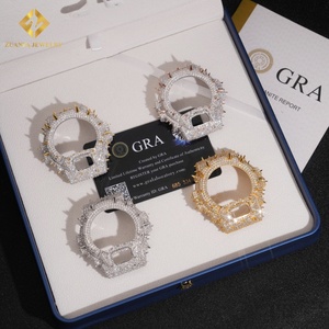 Relojes Iced Out Vvs Moissanite Bust Down GM6900 para Hombre, Bisel con Espigas Estilo Hip Hop con Caja, Joyería de Lujo de Plata 925 - Product Image 3