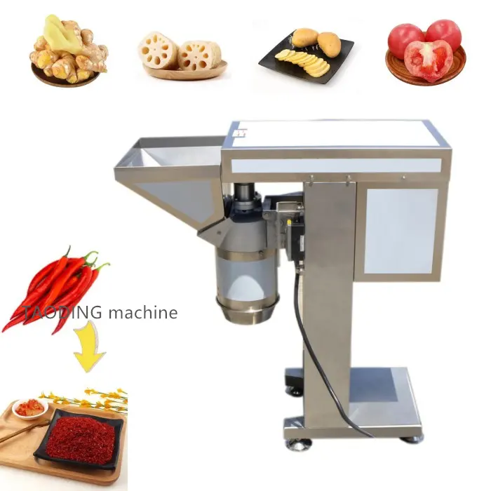 Fiji ginger minced electric pepper grinder small garlic breaking machine tomato paste making machine
