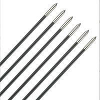 Vente directe fabricant : Flèche en fibre de verre de 6 mm pour arc classique, pointe en acier, pour tir à l'arc et chasse, vente en gros