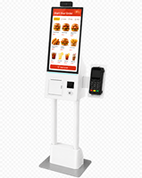 Terminal de point de vente Windows, écran tactile 21,5 pouces, kiosque en libre-service tout-en-un avec imprimante thermique pour la vente en gros aux restaurants