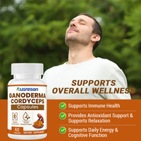 Extrait de Ganoderma Lucidum Séché OEM en Capsules – Complément Herbal pour le Soutien Immunitaire 1000mg – Capsules de Ganoderma et Cordyceps