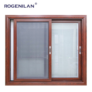 Rogenilan 2025 Trending Aluminum Glass Sliding <b>Window</b> With Shutters Philippines Security Vitre Slide RGNL-TLC Aluminum Fra - Product Image 6