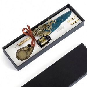 Juego de Bolígrafos Metálicos Clásicos Vintage de Alta Gama a Bajo Precio, Bolígrafo de Pluma para Firmas - Product Image 2