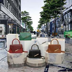 Bolsa femenina casual de lujo estilo tote transversal de hombro con diseño exclusivo y servicio de personalización OEM. - Product Image 3