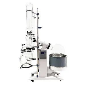 laboratory distillation essential oil extraction rotary evaporator with vacuum pump and chiller